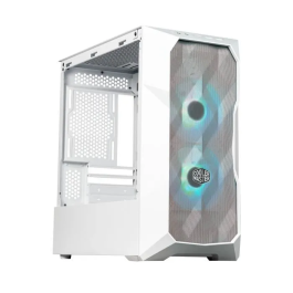 Cooler Master MasterBox TD300 Mesh White Caja de PC Mini Tower con Panel Frontal de Malla para Micro ATX y Mini-ITX Color Blanco