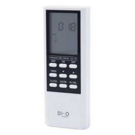 CHACON DiO Control Remoto Programable RF 433MHz para 16 Dispositivos/Canales, Reloj 12/24h, Alcance 50m