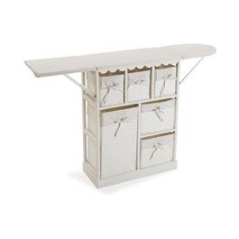 Centro de Planchado Basic Blanco Madera (30 x 85 x 130 cm)
