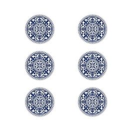 Patios Plato Llano Azul 20 Cm (6 Unidades) Patios Plato Llano Azul 20 Cm (6 Unidades)