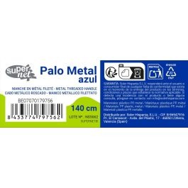 Inde Palo Metal Azul 140 cm (12 Unidades)