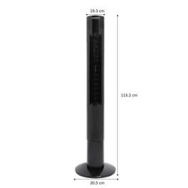 Ventilador de columna oceánica - 50W - Altura 110 cm - Oscilación automática - Control remoto - Temporizador - Negro Ventilador de columna oceánica - 50W - Altura 110 cm - Oscilación automática - Control remoto - Temporizador - Negro