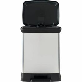 Curver CUR3253922164245 Cubo de Basura Rectangular Deco Bin 50L Gris Metalizado 39x29x51 cm Diseño Elegante Curver CUR3253922164245 Cubo de Basura Rectangular Deco Bin 50L Gris Metalizado 39x29x51 cm Diseño Elegante