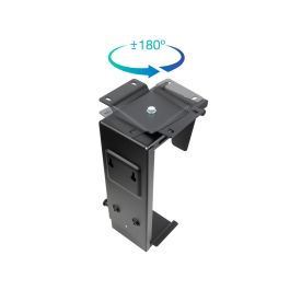 TooQ TQMUD01 Soporte Metálico para CPU PC Bajo Mesa o Pared Ajustable de Altura y Ancho, con Giro, hasta 10kg, Negro TooQ TQMUD01 Soporte Metálico para CPU PC Bajo Mesa o Pared Ajustable de Altura y Ancho, con Giro, hasta 10kg, Negro