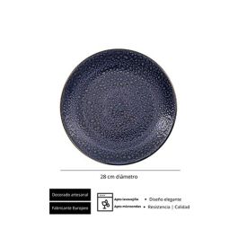 Moon Blue Plato Llano 28 Cm (6 Unidades) Moon Blue Plato Llano 28 Cm (6 Unidades)