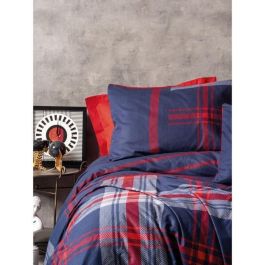 Juego de cama - 1 funda nórdica 220x240 cm + 2 fundas de almohada 60x60 cm - 100% algodón - Rojo Precio: 57.82832. SKU: B1EBPD3P54