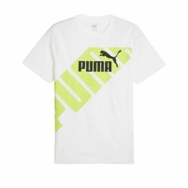 Camiseta de Manga Corta Hombre Puma POWER Graphic Amarillo