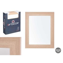 Espejo 38x48 cm marco marrón natural - Giftdecor (6 Unidades) Precio: 39.79000058. SKU: S3605903