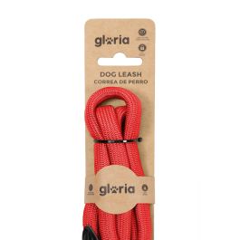 Gloria Correa Nylon Redondo 10 mm x 120 cm Rojo Doble Capa con Mosquetón Retráctil