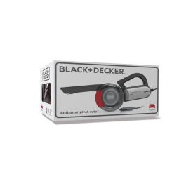 Black+Decker PV-1200-AV Recogetodo Ciclónico para Automóvil, Aspirador de Mano 12V con Cabezal Pivotante y 5m de Cable Black+Decker PV-1200-AV Recogetodo Ciclónico para Automóvil, Aspirador de Mano 12V con Cabezal Pivotante y 5m de Cable