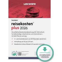 Lexware Reisekosten Plus 2026 - 1 Device, 1 Year - Software de gestión de gastos de viaje - ESD Download Precio: 354.94999947. SKU: B1BC5E6AJS