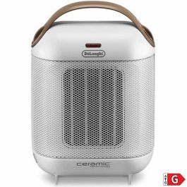 De'Longhi HFX30C18 Calentador Ventilador Cerámico Móvil 1800W, Termostato Ajustable, Ventilación Verano y Seguridad Antivuelco Blanco Marfil De'Longhi HFX30C18 Calentador Ventilador Cerámico Móvil 1800W, Termostato Ajustable, Ventilación Verano y Seguridad Antivuelco Blanco Marfil