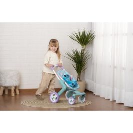 Smoby Silla de Paseo Infantil Stitch con Peluche, 49x38x53 cm, Edad Mínima 3 Años