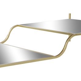 DKD Home Decor Mesa Centro Dorado Metal Espejo 120 x 60 x 45 cm