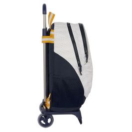 Mochila Escolar con Ruedas Real Madrid C.F. Blanco 32 x 44 x 16 cm Mochila Escolar con Ruedas Real Madrid C.F. Blanco 32 x 44 x 16 cm