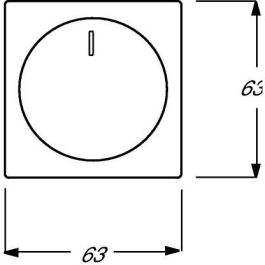 BUSCH-JAEGER 6540-84-102 Bedienelement für Dreh-Dimmer studioweiß