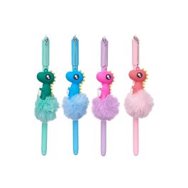 Bolígrafo Pompon Dinosaurio Pincello - Surtidos Azul, Morado, Rosa, Verde - 4x18x3 cm (48 Unidades) Bolígrafo Pompon Dinosaurio Pincello - Surtidos Azul, Morado, Rosa, Verde - 4x18x3 cm (48 Unidades)