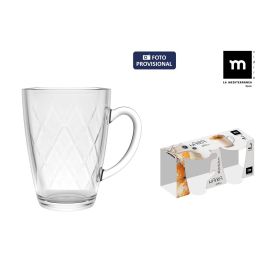 Set 2 Tazas Café con Leche 21 Cl Diamond Naira - La Mediterranea (36 Cajas)