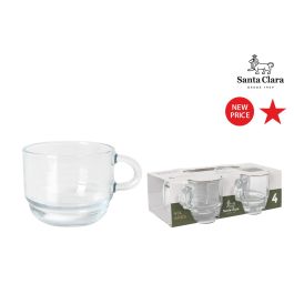 LAVA Set de 4 Tazas de Café Apilables Ares, 9 cl, Porcelana, 5.5 x 5.5 x 8 cm (6 Cajas) Precio: 24.5509. SKU: B17EWGF7NY