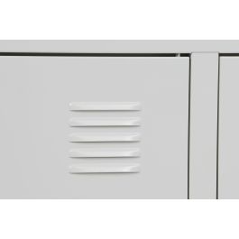 DKD Home Decor Mueble TV Vintage Blanco Metal 120 x 40 x 58 cm