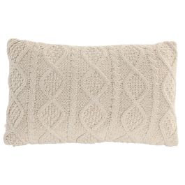 DKD Home Decor Pack de 2 Cojines Boho de Algodón Crudo 30x50 cm, Hechos a Mano, con Cremallera y Relleno de 380g Precio: 33.7900002. SKU: B15BZKMMGE