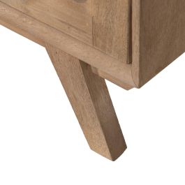 Mueble Auxiliar BURNIE Negro Natural Cristal Madera de mango 81 x 41 x 83 cm