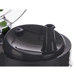 Vivalto Aceitera de Cristal con Aireador Negro 660 ml – Botella de vidrio y plástico 12x18.5x87.7 cm (Set de 10)