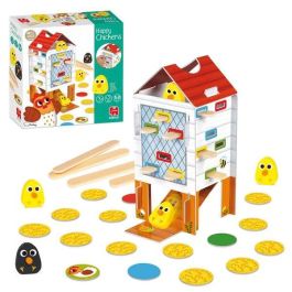 Goula Happy Chickens: Juego de Habilidad de Madera para Niños de 3 a 5 años, Encuentra los Pollitos Retirando Palos, Hasta 4 Jugadores