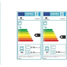 Piano de cocina a gas con 3 hornos eléctricos CONTINENTAL EDISON CECP903FIX 5 fuegos - Acero inoxidable - Ancho 90 cm