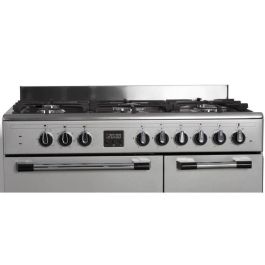 Piano de cocina a gas con 3 hornos eléctricos CONTINENTAL EDISON CECP903FIX 5 fuegos - Acero inoxidable - Ancho 90 cm