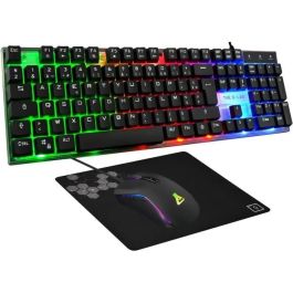 The G-Lab COMBO YTTRIUM Combo Gaming 3 en 1: Teclado retroiluminado silencioso, Ratón gaming 2400 DPI y Alfombrilla para PC, PS4, Xbox Precio: 41.50000041. SKU: B13RLAD26L