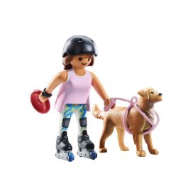 Playmobil Patinadora Con Retriever 71739