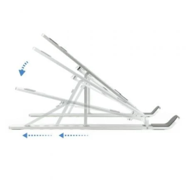 TooQ TQLRS0033-AL Soporte para Portátiles hasta 15" y Tablets Elevador Plegable Plata