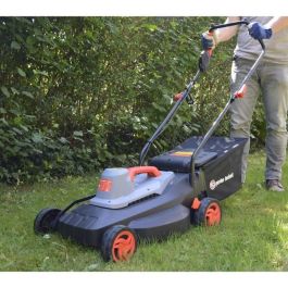 Elem Garden Technic Cortacésped Eléctrico 1800W, 40cm Ancho Corte, Recogedor 40L, Altura de Corte 25-75mm