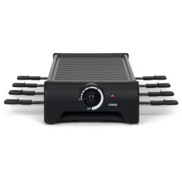Livoo DOC312 Raclette para 8 Personas 1300W con Bandeja Grill Antiadherente Extraíble y Termostato Regulable