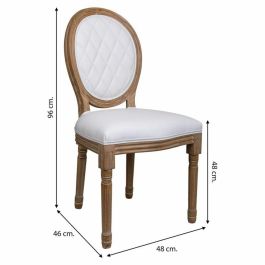 Silla de Comedor Alexandra House Living Blanco 46 x 96 x 48 cm