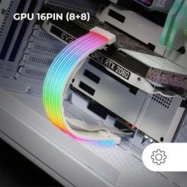 Mars Gaming MCA-16X Funda para cable de alimentación ARGB para GPU 16PIN (8+8) PCIe, sincronizable, LEDs ultrabrillantes, silicona flexible Mars Gaming MCA-16X Funda para cable de alimentación ARGB para GPU 16PIN (8+8) PCIe, sincronizable, LEDs ultrabrillantes, silicona flexible