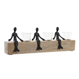 Portavela Moderno DKD Home Decor Marron Negro 9 x 14 x 43 cm Precio: 23.50000048. SKU: S3037575