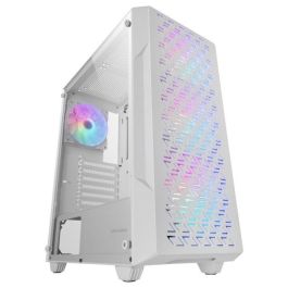Mars Gaming MC-GEO Caja PC Gaming ATX/MicroATX/Mini-ITX Semitorre con Ventana Cristal Templado y 4 Ventiladores FRGB