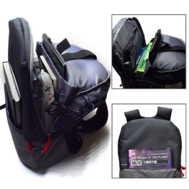 EWENT EW2529 Mochila Urbana para Portátil 17.3" Negra, Puerto USB Carga, Resistente al Agua, Compartimentos Organizadores y Tablet