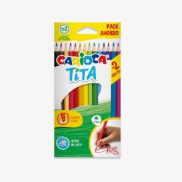 Carioca Lápices de Colores Tita Hexagonal 14 Unidades Colores Surtidos (12 + 2 Gratis) Precio: 1.79000019. SKU: B19T49Q9XA