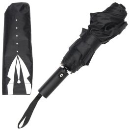 Entre Temps Paraguas Plegable Automático, Azul o Negro, Diámetro 94 cm
