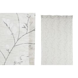 Cortina Romantico DKD Home Decor Beige 260 x 140 cm (2 Unidades)