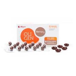 IFIGEN Oligen Memory 60 Cápsulas - Apoyo a la Memoria y Función Cerebral con DHA, Hierro y Bacopa para Adultos y Niños Precio: 25.4999998. SKU: B14JVSN7BZ