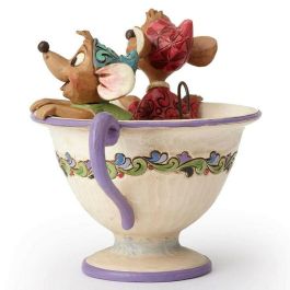 Enesco Figura Decorativa Disney La Cenicienta Jaq y Gus