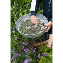 Nature Pantalla de Malla de 6 mm Acero Galvanizado H7.4 x Ø37 cm