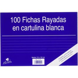 Mariola Ficha Rayada 215x160 mm Cartulina 180 gr Blanco Paquete De 100 Nº5 Precio: 9.5000004. SKU: B1FC2RYLR2