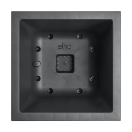 Elho ELH8711904497736 Jardinera Vivo Next Square 40 Negro Ø 39 x H 38 cm 100% Reciclado Interior/Exterior