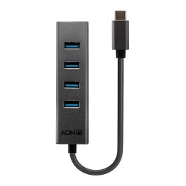 Lindy Hub USB 3.2 Type C de 4 Puertos Tipo A SuperSpeed 5Gbps