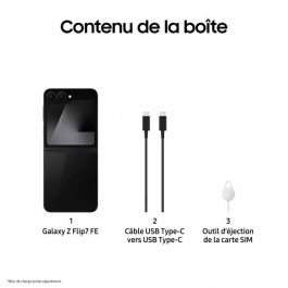 Samsung Galaxy Z Flip7 FE SM-F761BZKHEUB 8GB RAM 256GB 6.7" 5G Negro